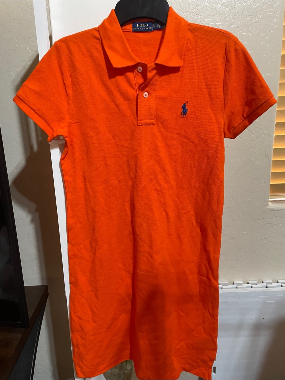 Polo by Ralph Lauren Bright Orange Short-Sleeve Polo Dress